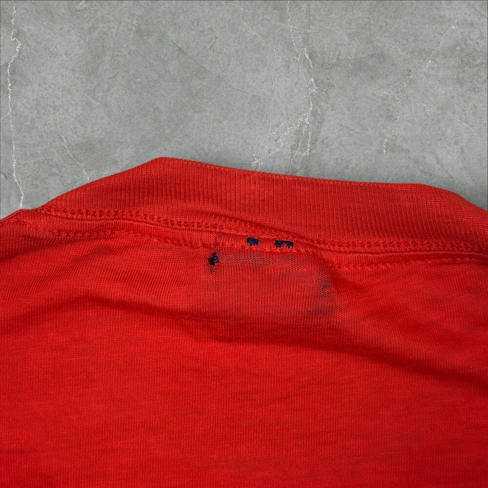 Vintage Original 1980’s Air Jordan Wings Logo Chicago Red Nike Blue Tag Shirt -M - Picture 7 of 8